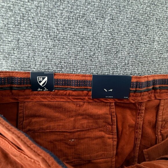 NWT Cremieux Soho Peach Orange 40x30 Pants Chino Twill Comfort Stretch Men - Picture 12 of 14